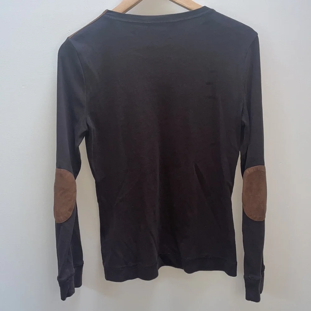 NWOT Lauren Ralph Lauren Neutral Suede Top - Picture 7 of 11